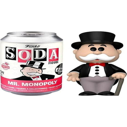 Funko Vinyl SODA: Monopoly - Uncle Pennybags - Mr. Monopoly - Green Chase - (Styles May Vary) - Collectable Vinyl Figure - Gift Idea - Official