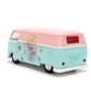 Jada Disney Stitch 1961 Volkswagen Bus, Pastel Pink/Blue Toys 36358-1/32 Scale Diecast Model Car
