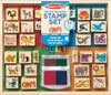 Melissa & Doug Deluxe Wooden Stamp Set: Animals - 30 Stamps, 6 Markers, 2 Stamp Pads Kids Art Projects, Wooden Stamps with Washable Ink, for Kids Ages
