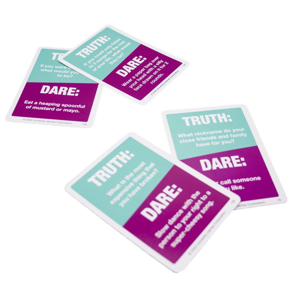 University Games | Truth or Dare Party Card Game, for 2 to 6 Players Ages 12 and Up