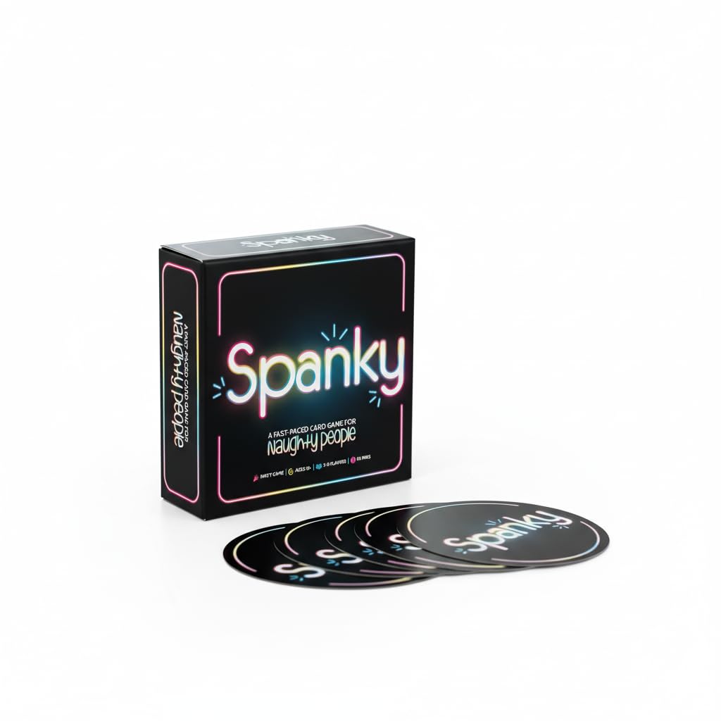 Spanky - Fast Party Card Game for Adults | Naughty, Funny & Quick to Learn | 2-8 Players, Perfect for Pregames, Bachelor/Bachelorette & Game Night