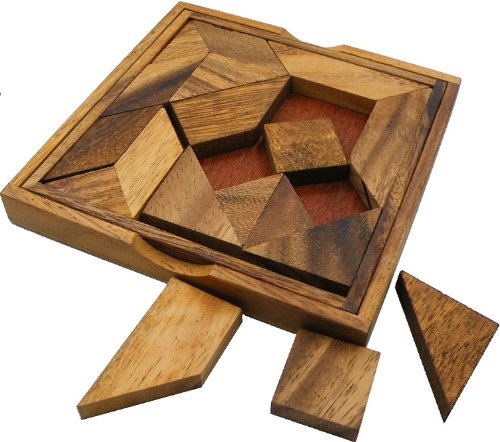 Complex Tangram - Wooden Brainteaser Puzzle