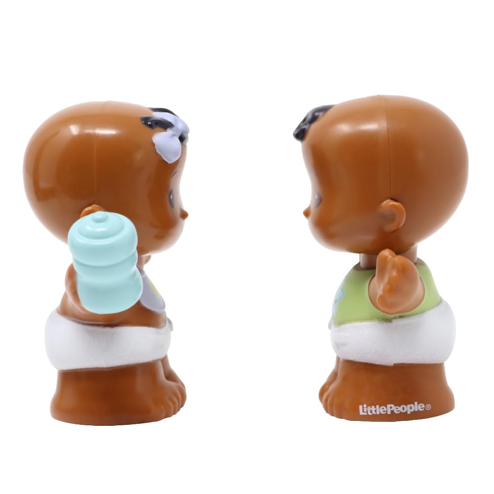Fisher-Price Replacement Parts for Collectible Little People Babies Family Dollhouse Twins Playset GVH47 - Replacement Baby Boy and Girl