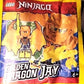 LEGO Ninjago Crystalized: Jay Golden Dragon Minifigure with Nunchucks of Lightning