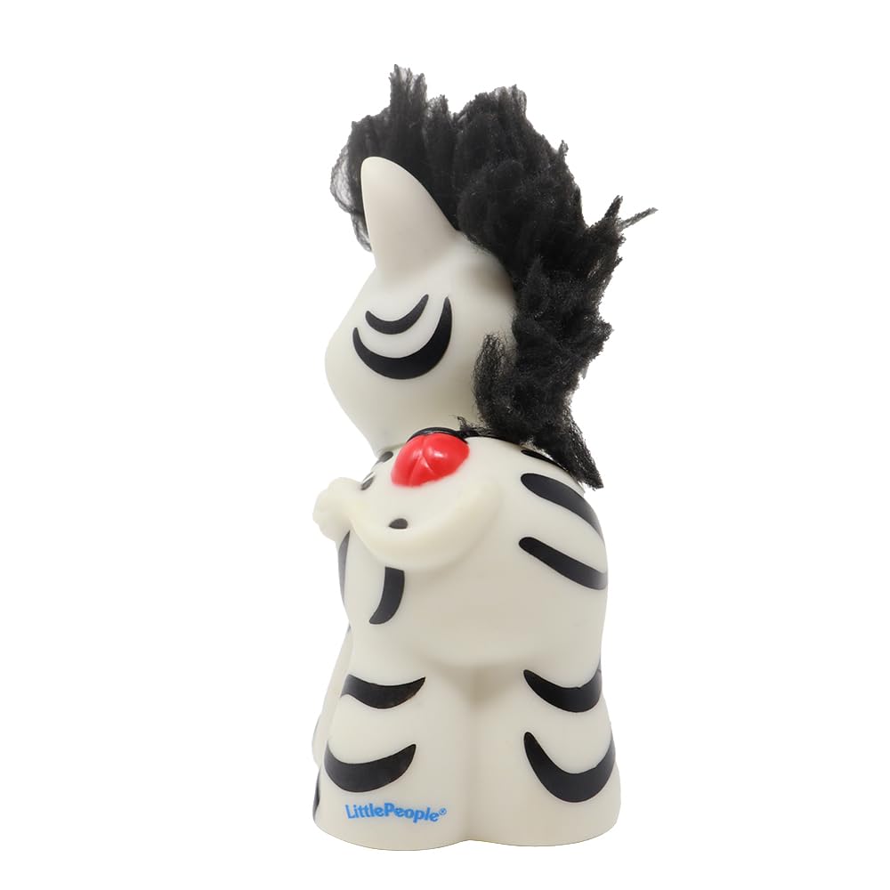 Fisher-Price Replacement Part for Collectible Little People Noah's Ark or Zoo Playset K0475 - Replacement Zebra Figure with Touch and Feel Mane -