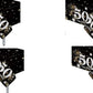 Oojami 4 Pack 50th Birthday Tablecloth, 50th Birthday Table Cloth - Plastic Party Table Covers, Reusable, Spill-Resistant, Fits 54 x 108 Inch