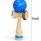 Lanxitown Wooden Kendama Toy Cup and Ball Game Hand Eye Coordination Toys for Beginners Hand Eye Coordination Educational Ball and Cup Game (Blue)