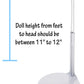 Kaiser Doll Stand 2201 - White Doll Stand for 11" to 12" small-waisted Fashion Dolls like Barbie