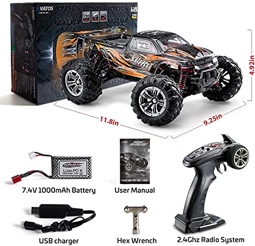FMTStore FMT Brushless 52km/h High Speed RC Cars 1:16 Remote Control Monster Truck 4WD All Terrain Off-Road 2.4Ghz Shockproof Waterproof RTR Hobby