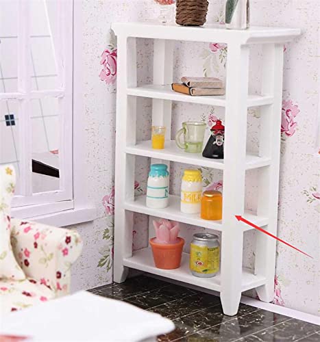 EatingBiting Adult Scene 1:12 Dollhouse Miniature Doll Furniture Storage Display Shelf Bookshelf BookcaseDollhouse Furniture Accessory Doll House Deco