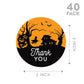 Andaz Press Halloween Thank You Stickers 2 Inch Round 40 Bulk Pack Flying Witch Happy Halloween Stickers Labels for Treat Goodie Treats Halloween