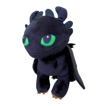 How to Train Your Dragon Toothless Super Soft Plush Cozy Cuddle Pillow Buddy with Light Up Eyes for Comfort, (Officially Licensed Product) by Franco