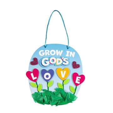Fun Express Sunday School crafts for Kids VBS Christian Bible crafts Kit 12 Pack Religious Jesus Valentine crafts for Church Activities DIY