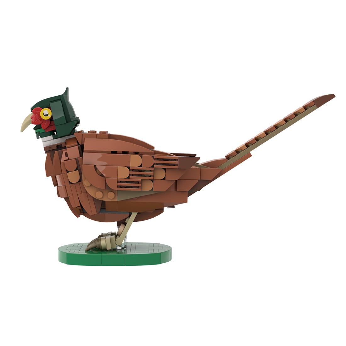 CubiMythx Pheasant Mini Building Blocks and Construction Toy, Collectible Bird-Themed Model to Build and Display, Great Gift for Birthdays, Christmas