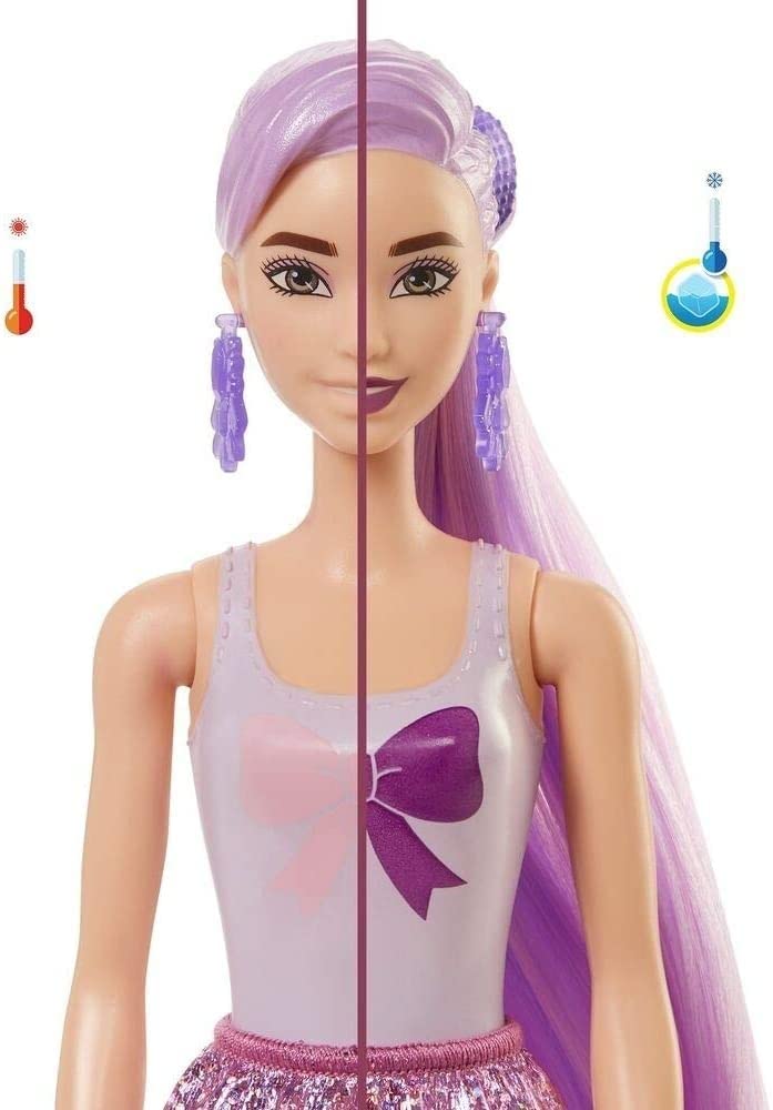 Barbie Color Reveal Doll & Accessories, Shimmer Series, 7 Surprises, 1 Doll (Styles May Vary)