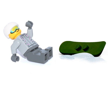 LEGO City Minifigure - Snowboarder (with Goggles and Snowboard)