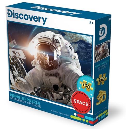Prime 3D | Discovery | Space | 150 Piece 3D Jigsaw Puzzle for Adults & Kids | Finished Size 18" x 12" | Challenging & Fun for Kids & Families |