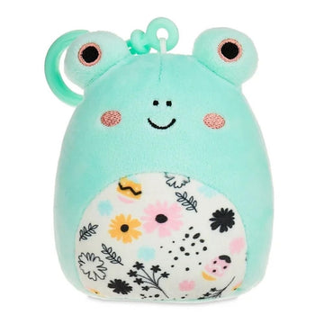 squishmallows 3.5"" Easter Clip-On Fritz The Frog, Pink