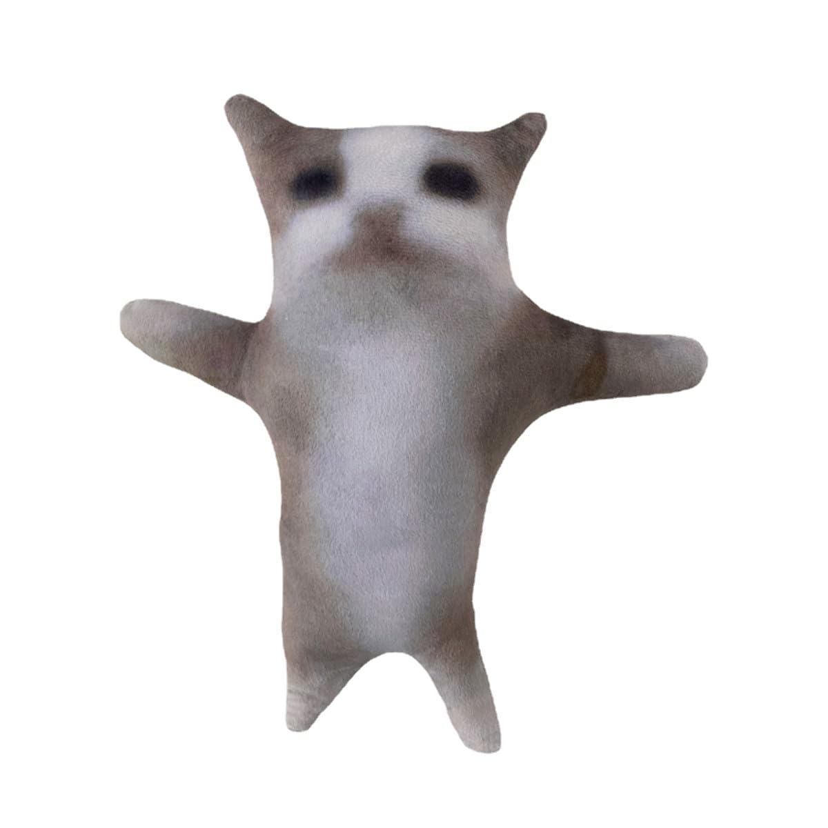 HWHXCZYH Cat Plush-Toy - 30 Cm, Grey,Cute- Stuffed Animal - Adorable Anime Design - Soft and Cuddly Perfect Christmas, Halloween, or New Year's Gift
