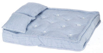 Town Square Miniatures Dolls House Miniature 1:12 Bedroom Accessory Bedding Double Mattress & Pillows
