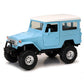 NewRay Die-Cast Toyota Land Cruiser FJ40 Model, 1:24 Scale, Light Blue with Off-Road Suspension Diecast Model Car 71526