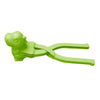 cxnbm Snowball Maker Mold, Dinosaur Shape Snowball Maker Toys,2021 New Winter Snow Toys, Funny DIY Snow Ball Clip Tool for Kids Adults (Green, 1PC)