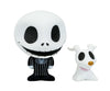 Collectible Disney: Nightmare Before Christmas Jack with Zero Flocked 4” Bhunny Stylized PVC Figure