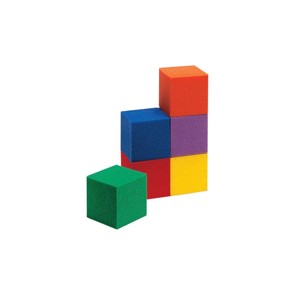 hand2mind Wood Blocks, Counting Cubes for Kids Math, 1 Inch Blocks for Preschool Crafts, Early Math Manipulatives for Preschool, Classroom Supplies