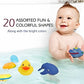 Dimple Bath Toys Set of 20 Vinyl Non-Toxic Floating Ocean Sea Animal Bathtub Toy, Assorted Colors and Shapes, Squeeze to Spray! Tons of Fun, Great