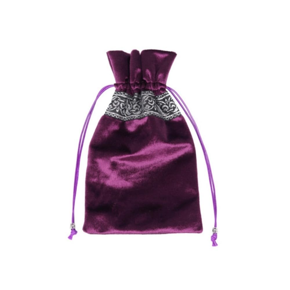 YYKSYDPT Tarot Tablecloth Embroidered Horoscope Square Divination with Bag