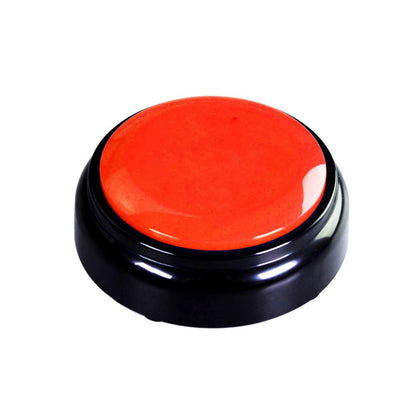 Sound Talking Button - Recording Your Voice Button- Answer Buzzer -30 Seconds Recording- Easy Press button With High Sound Quality (Red + Black)