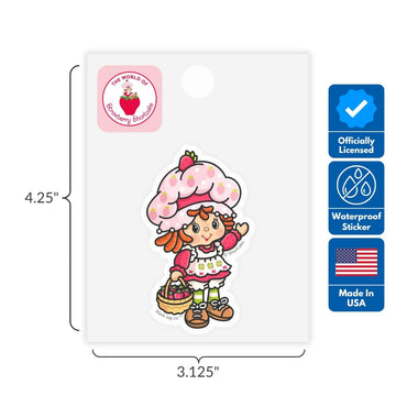 Strawberry Shortcake® 5-Pack Sticker Bundle - Waterproof Stickers for Water Bottles and Laptops