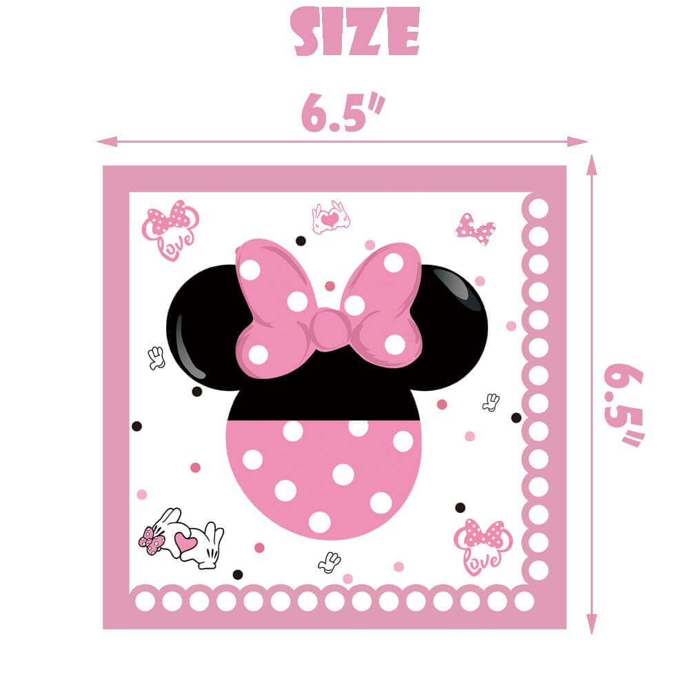 51 Pcs Pink 4th Birthday Party Decorations Girls Four Years Old Tablecloth Paper Plates Napkins Forks Dinnerware for Pink Girls Fourth Birthday Party