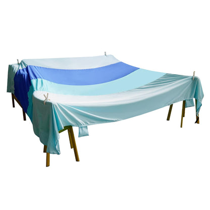 Birodeko Blanket Fort Building Kit for Kids, Portable Playhouse Play Tent Fort with CPC Certification, Indoor/Outdoor Air Tent Fort for Kids Age 4-8