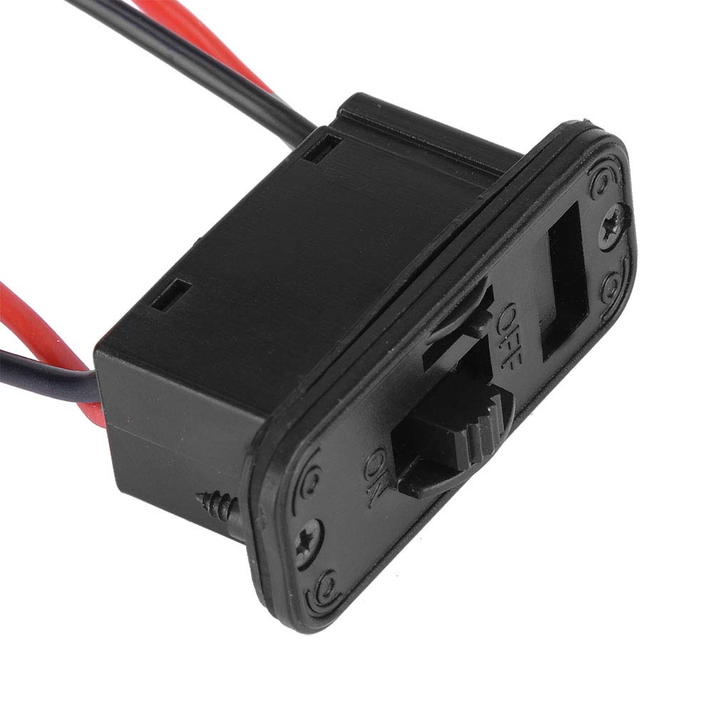 Dilwe RC Switch, High Current On/Off Switch for RC Airplane, Black, Mechanical, Push Button, Manual
