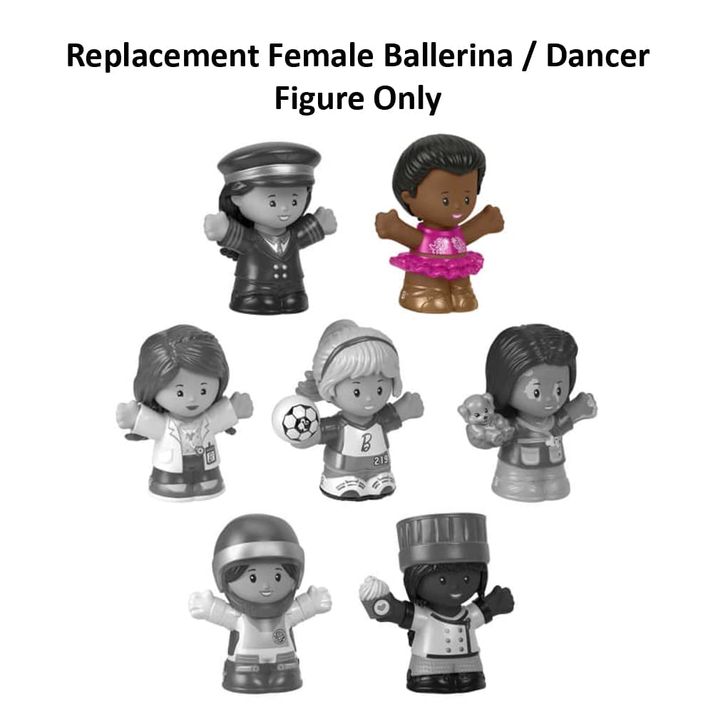 Replacement Part for Fisher-Price Little People Playset - Replacement Female Ballerina / Dancer Figure ~ Inspired by Barbie You Can Be Anything