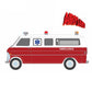 Truck 1/64 1970 Club Wagon Ambulance, Airplane! (1980), Hollywood Series 42 62030-B
