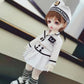 niannyyhouse 1/3 1/4 1/6 BJD Dolls Clothes White Hat Coat Skirt Striped Vest Socks Navy Suit Ball Jointed Dolls Accessories Dress Up Gift (1/4BJD)