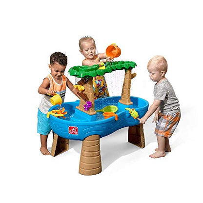 Step2 Tropical Rainforest Water Table for Kids, Toddler Outdoor Sensory Play Table, 13 Accessories, Ages 18 Months+