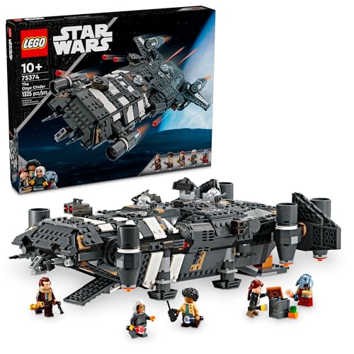 LEGO Star Wars Skeleton Crew The Onyx Cinder Spaceship Toy - Star Wars Building Toy Set for Kids, Boys & Girls, Ages 10+ - Birthday Gift for Fans -