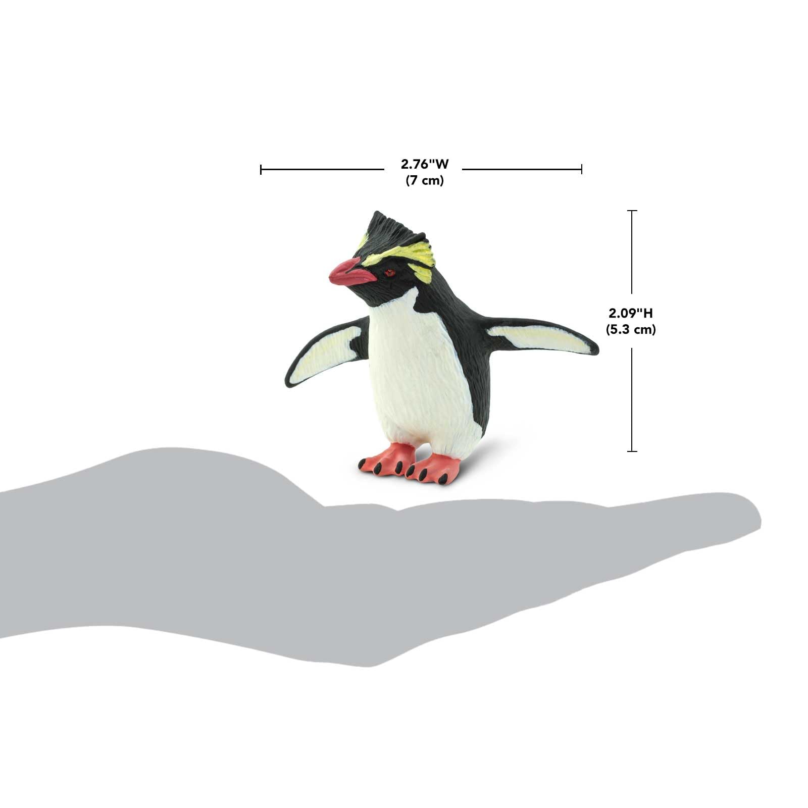 Safari Ltd. Rockhopper Penguin - Realistic 2.25" Sea Bird Figurine - Educational Toy for Boys, Girls, and Kids Ages 3+