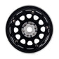 INJORA RC Rim 2.2inch Wheel Rim 4pcs Beadlock Wheel Hub for 1:10 RC Rock Crawler Axial SCX10 RR10 Wraith 90048 90018 TRX4 12mm Hex (Black)