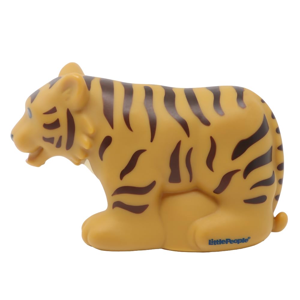 Fisher-Price Mattel Replacement Part Little People Zoo Animal Playset - CHD22 ~ DKN66 ~ Replacement Tiger Figure ~ Works Zoo Playset and Other