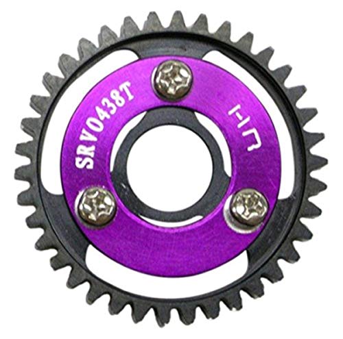 Hot Racing SRVO438 Steel Spur Gear (38T 1.0 Mod)(Purple) - TRA