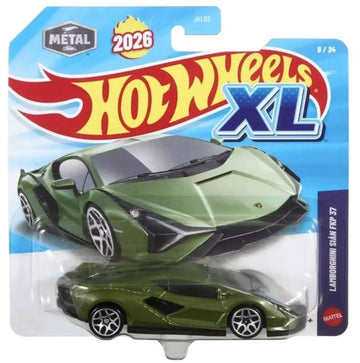 Hot Wheels XL Lamborghini Sian FKP 37 [Green] 9/24 New for 2026! 1:43 Scale Diecast Toy Vehicle