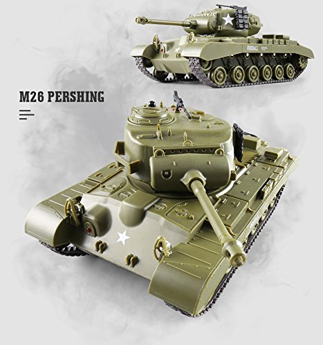 Heng Long 1/30 Scale US M26 Pershing RC IR Battle Tank w/Sound Lights