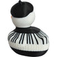 Alberts Gifts Music Keyboard Duck/Black & White Hard Plastic Figure