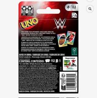 Mattel Games UNO WWE Card Game Featuring Collectible Deck with Fan-Favorite Superstars for Kids & Family Nights & Parties
