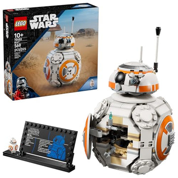 LEGO Star Wars BB-8 Astromech Droid Building Toy for Boys & Girls - Play & Display Building Kit W/Spinning Head Action & Burner Arm for Kids & Fans