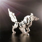 3D Metal Model Kits, Mechanical Wolf 3D Metal Puzzle,Steel Animal Series DIY Brain Teasers Simple 3D Puzzles Home Decor Art Craft Gifts Toys for Adult